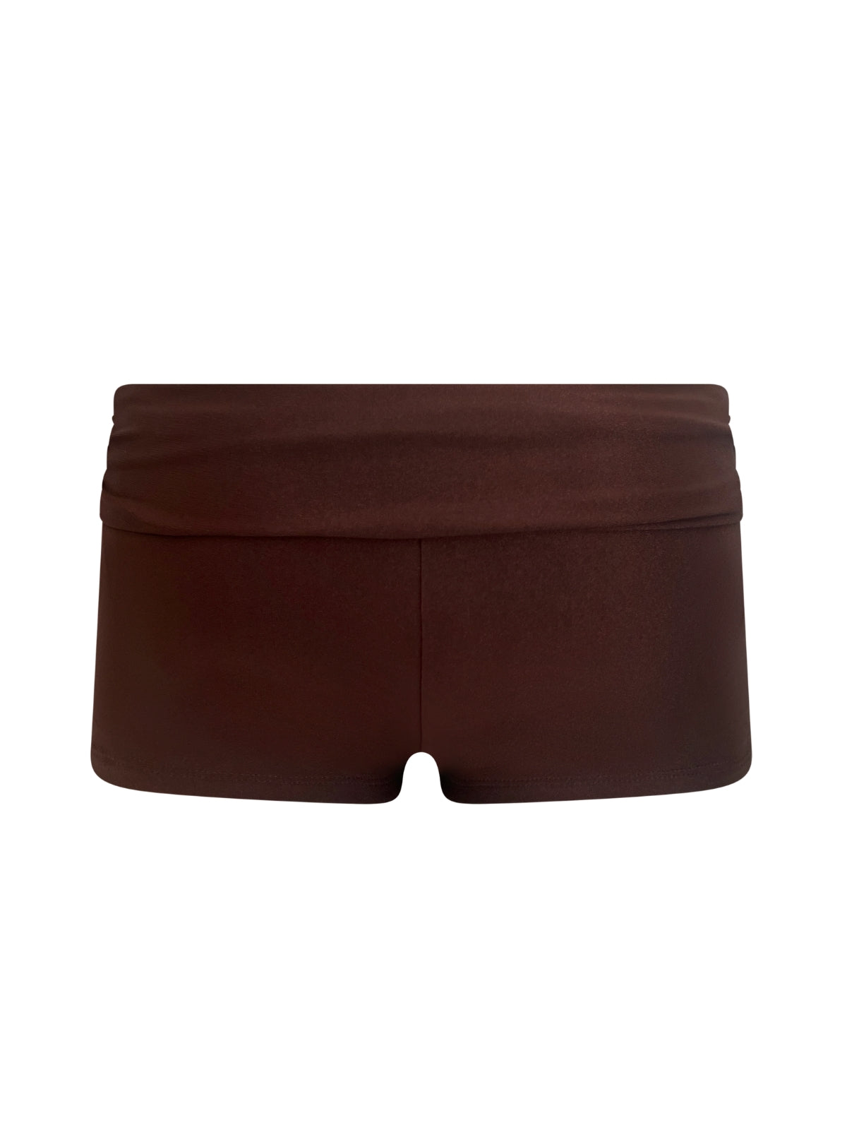 Brandi Micro Shorts / Cocoa Satin
