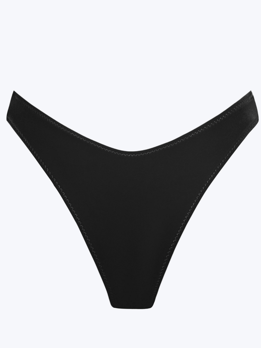 Jocelyn Bottom / Onyx Satin - Kotomi Swim