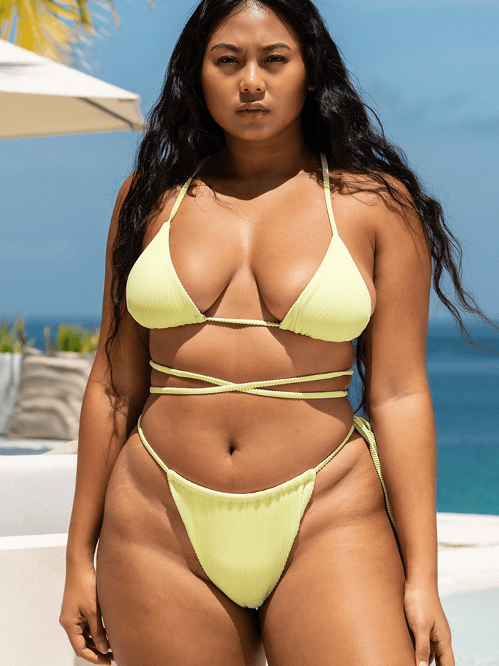 Airee Bottom / Lime Rib - Kotomi Swim