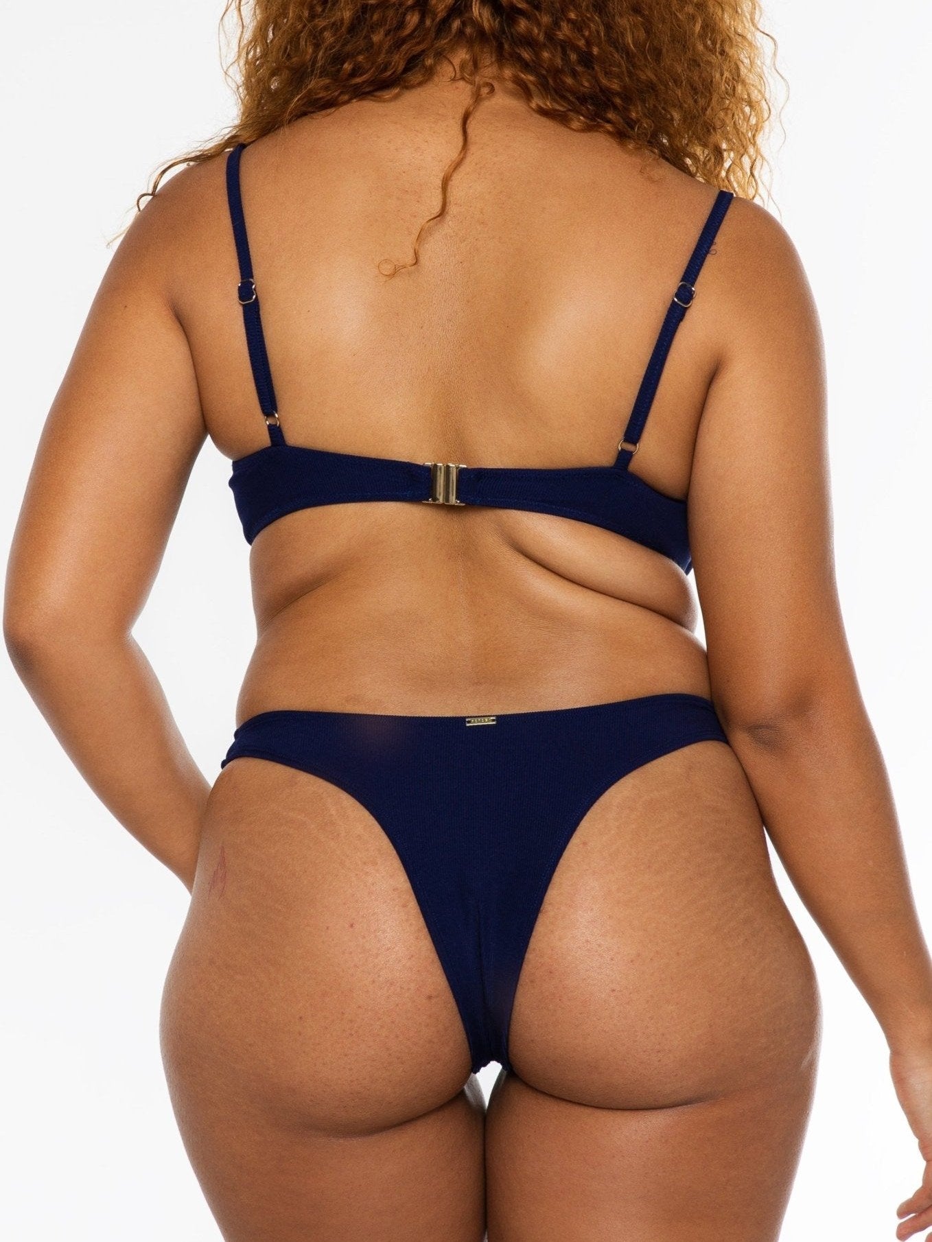 Jasmine Bottom / Navy Rib - Kotomi Swim
