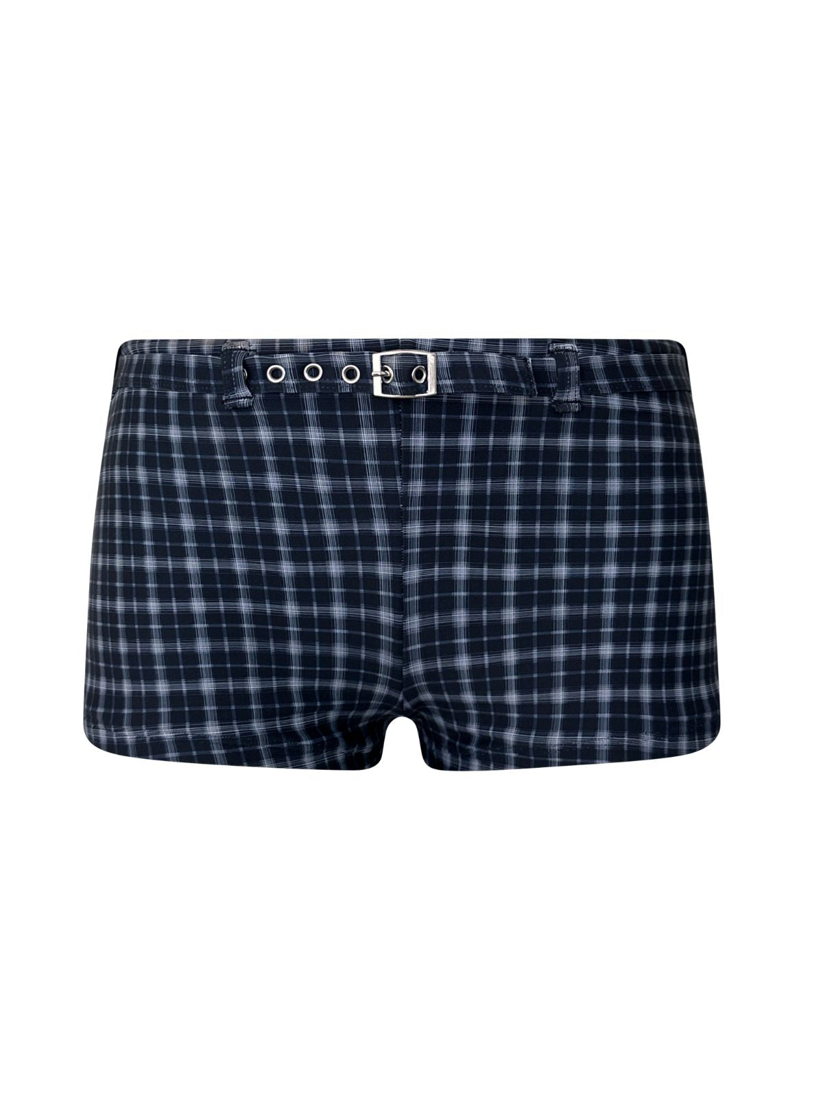 Tonton Micro Shorts / Indigo Plaid
