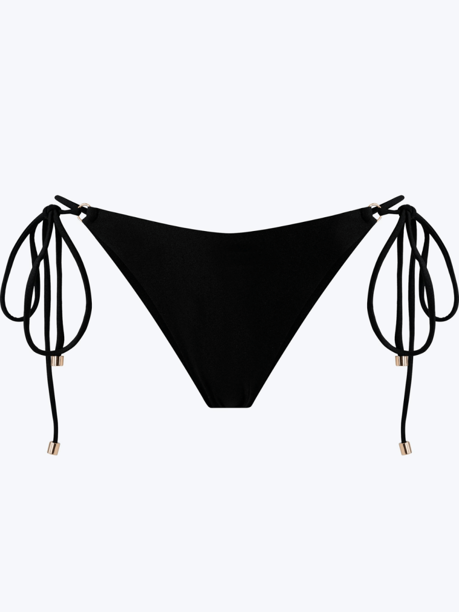 Maddi Bottom / Onyx Satin - Kotomi Swim