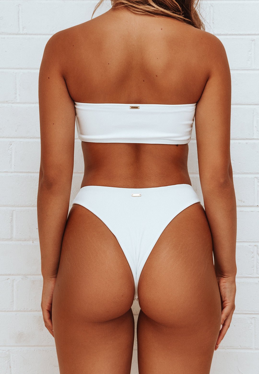 Charmaine Bottom / White Rib - Kotomi Swim