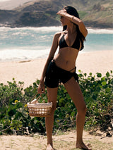 Fleur Sarong / Black - Kotomi Swim