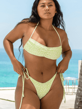 Okina Bottom / Green Leopard Rib - Kotomi Swim