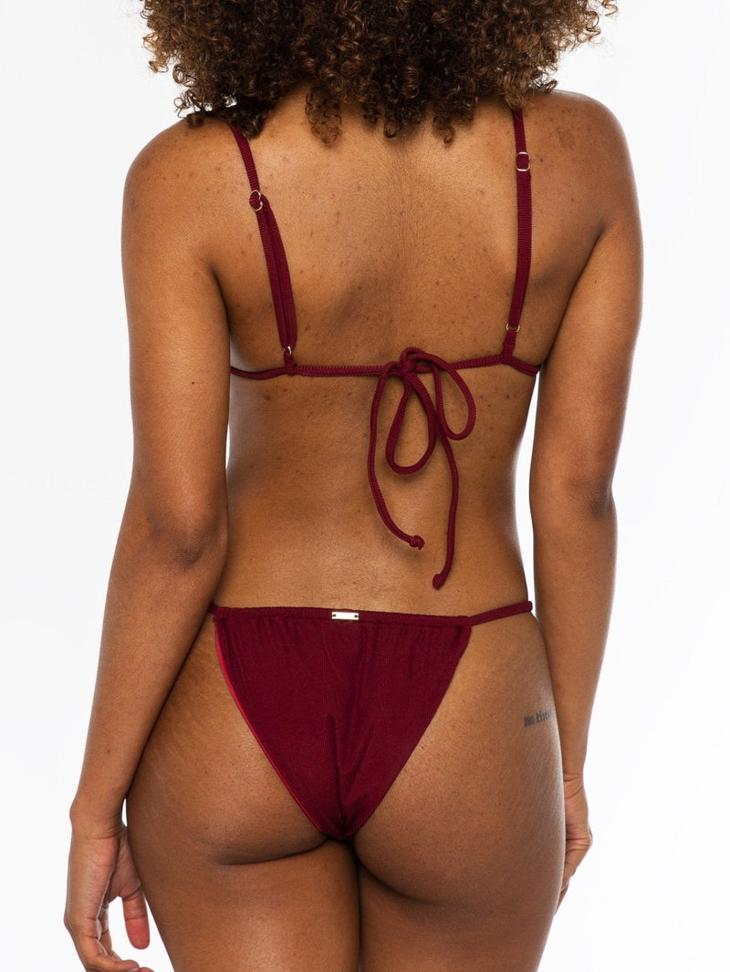 Tamson Bottom / Wine Rib - Kotomi Swim