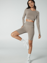 Verve Bike Shorts / Sand Marl - Kotomi Active
