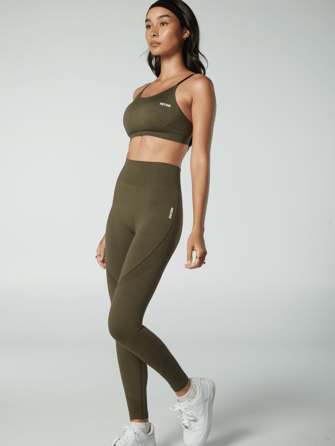 Olive green gymshark hot sale leggings