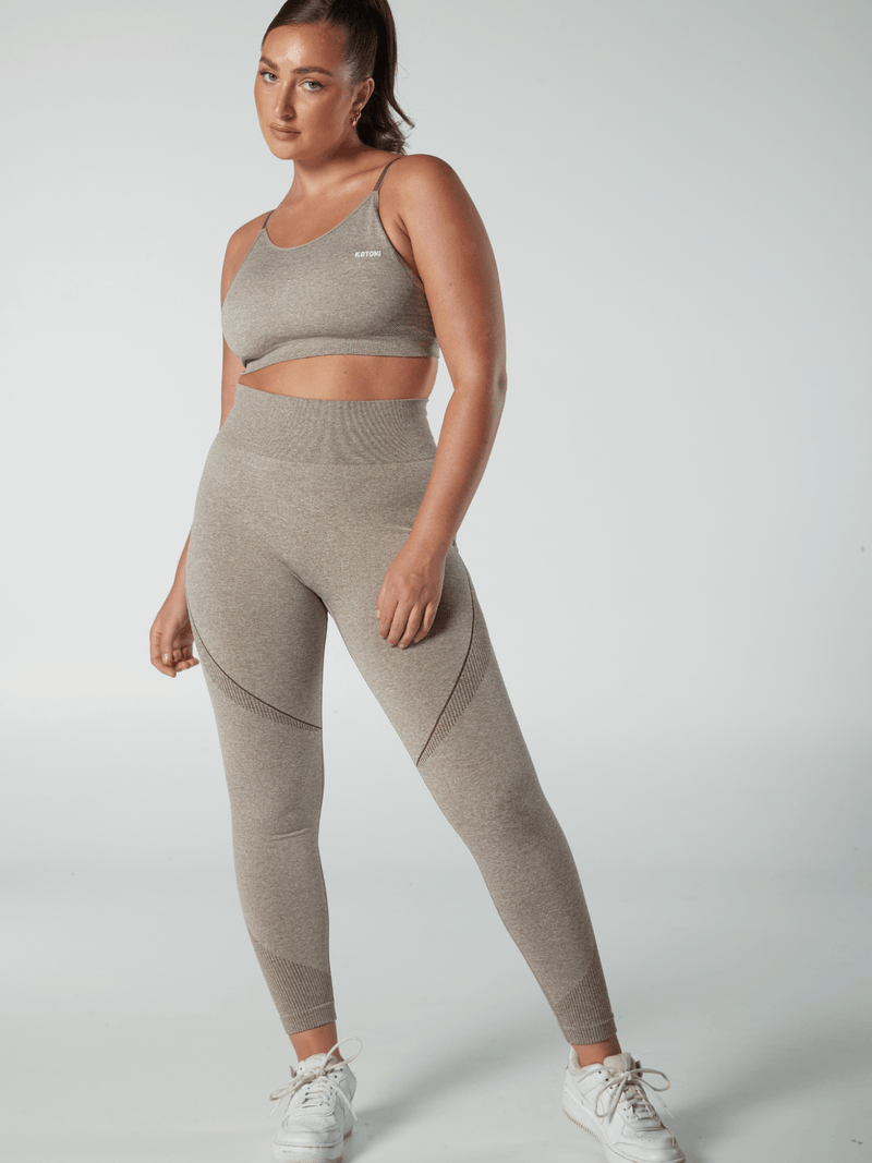 Verve Sports Bra / Sand Marl - Kotomi Active