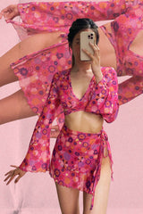 Wendy Wrap Top / Flirty Floral - Kotomi Swim